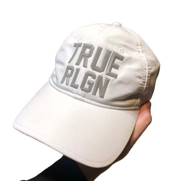 Vintage True Religion Hat Baseball Cap White Reflective - Picture 1 of 6